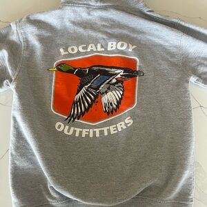 Local Boy Outfitters Gray Hoodie with Duck Graphic